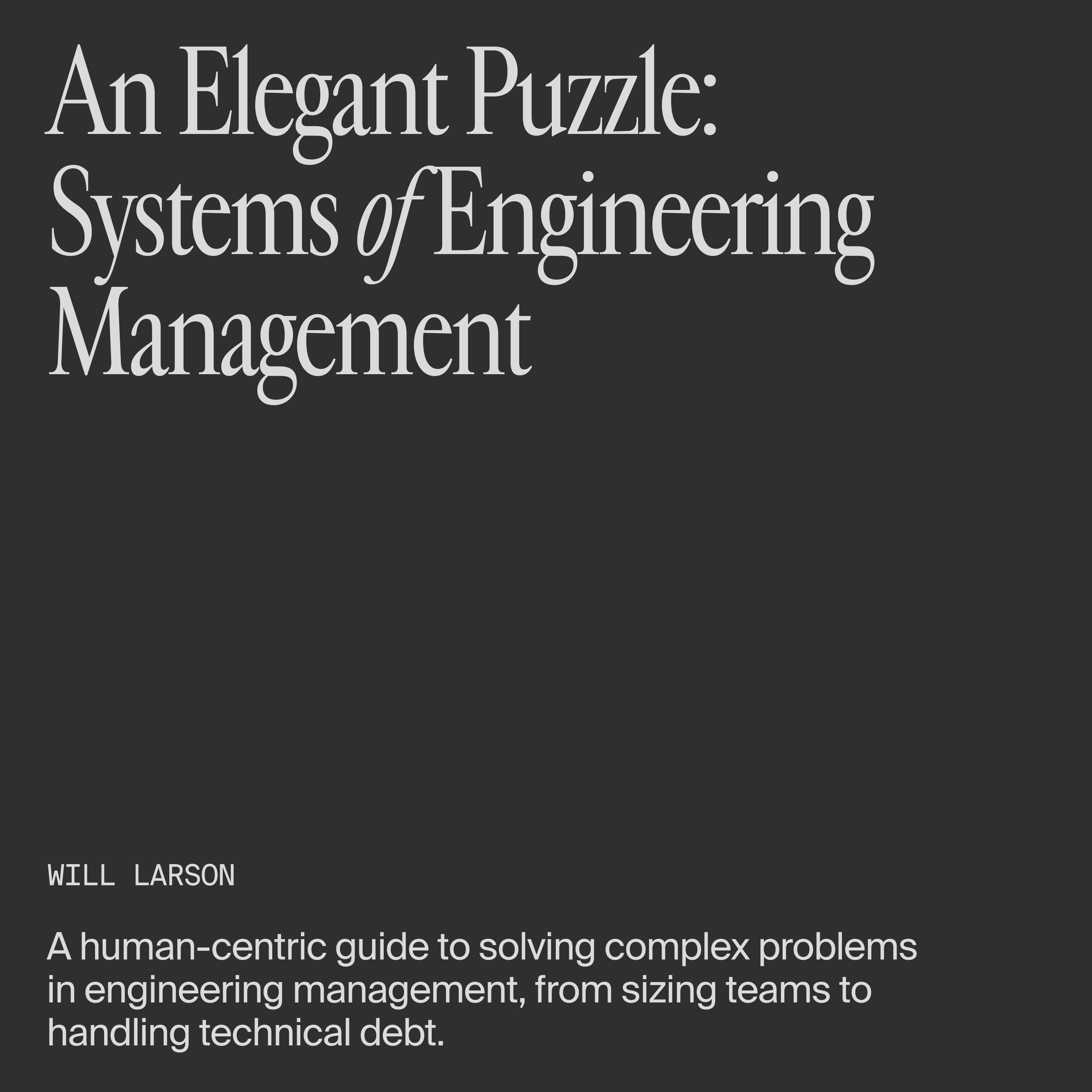 An Elegant Puzzle description